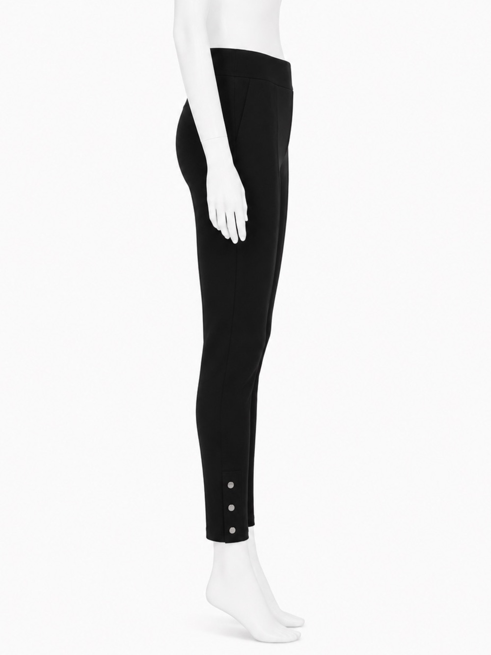 Anatomie Travel Pants Black Snap Hem Stretch Skinny Leg Pull On NWOT Size S - Picture 4 of 9